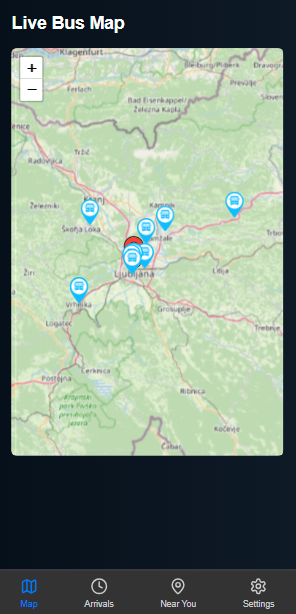 TrackTransit App Screenshot